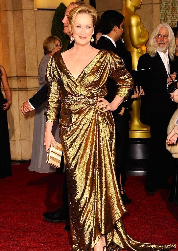 Meryl Streep at the 2012 Oscars awards