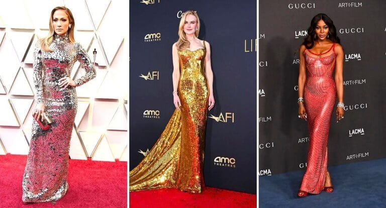 Metallic Red Carpet Looks