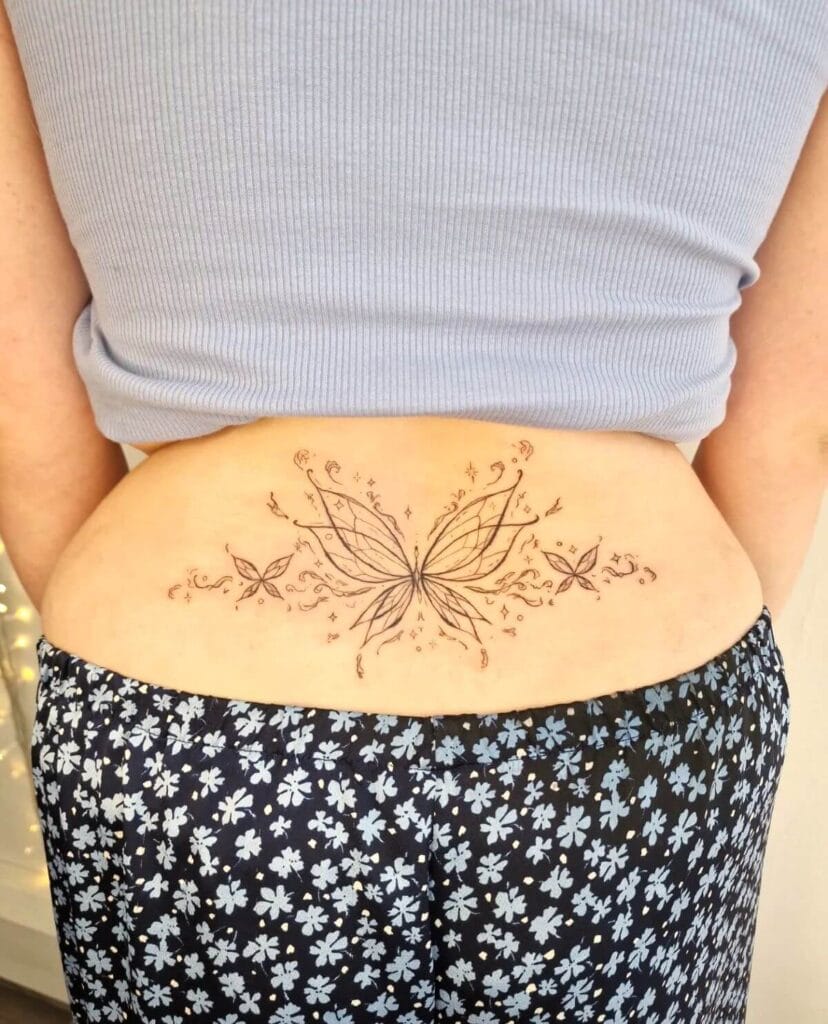 Dainty Butterflies Tattoo