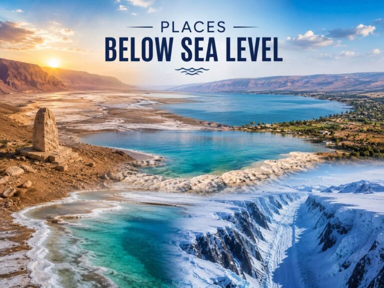 places below sea level